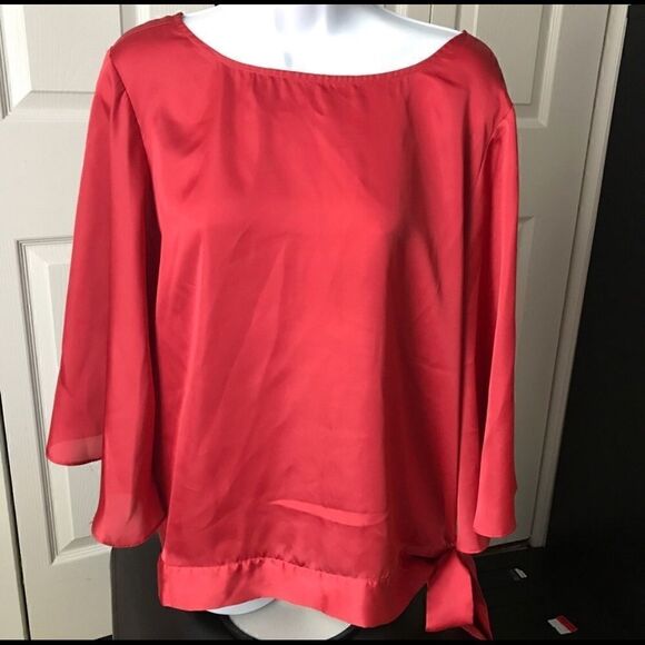 Violet & Claire Silky Bell Sleeve Blouse - Picture 2 of 3